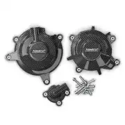 Carbon Fiber Motorcycle Engine Protection Cover For Kawasaki Ninja400 Z400 18-23