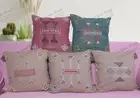 5 Sets of Decor Home Cover Cushion Cotton Linen Pillow Case Sofa Cushion cover