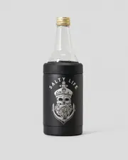 [Salty Life] Salty Life Anchors Insulated Stubby Cooler in Black One Size