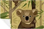 Fleece Throw Blanket for Couch - Cozy Lightweight Soft Blankets and Throws for Adult and Kids - 59.0x39.3 in - Cute Koala Bamboo