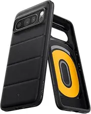 Caseology by SPIGEN Athlex for Google Pixel 8 Pro Case, Foam Cushioning TPU Hybrid Air Space Protective Rugged Sandstone Texture Raised Edge Non-Slip Grip Cover - Active Black