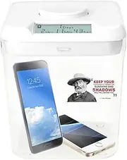 iXTRA Large Phone Lock Box with Timer Lockable Storage Container Timed Lock Box For Phones, Video Games, Snacks Self-Control Timer Locker Cell Phone Jail For Kids Students Adults