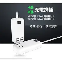 在飛比找PChome商店街優惠-【阿噗噗】【現貨】6孔 4孔 USB 充電器帶延長線150c