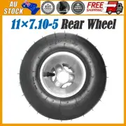 11x7.10-5 5" Rear Wheel Rim Tyre For Go Kart Drift Trike Racing Cart Quad Buggy