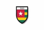PATCH PATCHES EMBLEM IRON ON GLUE PRINT FLAG world crest togo