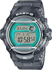 [Casio] Baby G BG169U-8B Digital Black Strap Women's Watch, Black/Blue, 45.9 × 42.6 × 16.4 mm