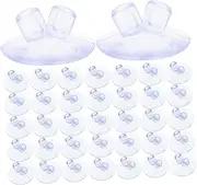 Alipis 100pcs Strong Suction Cup Flagpole Holder Double Design for Securely Displaying Flags Desk and Lightweight Suction Pads for Home Office and Library Use
