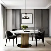 Barrosa Pendant Light in Black w/ Smoke Glass (Champagne)