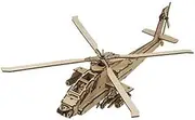 Desktop Wooden Model Kit AH-64 Helicopter Apache/ YG717