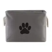 Pet Storage Collection Collapsible Bin, Medium Rectangle, Gray