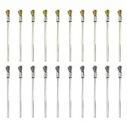 20Pcs 4" Steel Wire Brush Copper Wire Brush Set 1/8"Shank for Metal Rust Removal