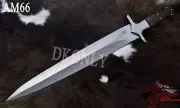 21" Custom Handmade D2 Steel Full Tang Dagger Knife Rose wood Handle (DKONLY).