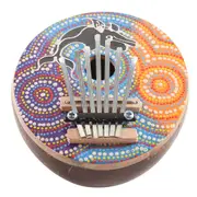 7 Key Tuneable Coconut Mbira Portable Kalimba Adjustable Finger Thumb Piano Musical Instrument As Shown