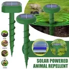 2-10 PACK Solar Power Ultrasonic Mice Gopher Mole Pest Snake Repellent Repeller