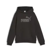 Puma Essentials Animal Pullover Hoodie Girls Black Casual Athletic Outerwear 677