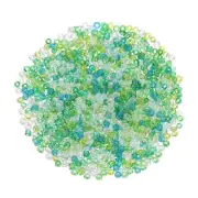 2000 Pcs Glass Seed Beads, 2mm Mini Glass Seed Spacer Bead, Green Color