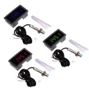 4 Digital LED Tachometer RPM- Speed Meter+Proximity Switch Sensor 12V 9999RPM