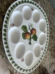 PORTMEIRION POMONA DEVILLED EGG DISH/PLATE 12.5”
