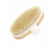 Dry Brushing Body Brush, Natural Bristle Dry Skin Exfoliating Brush