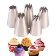 5PCs Large Icing Piping Pastry Nozzle Tips Baking Tools Cream Cupcake DecorB,UU