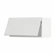 METOD wall cabinet horizontal w push-open, white/Stensund white, 80x37x40 cm