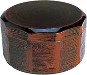 Fukui Craft Hitsu, Heat Resistant, Made in Japan, Dishwasher Safe, Wooden Carving Rice Device, Tochigi, Inner Black, Large
