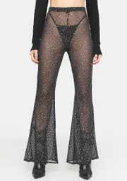 [Indigo Freya] Sparkle Sequin Mesh Flares