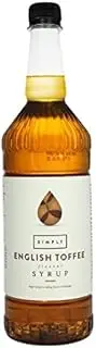 Simply English Toffee Syrup 1 Litre (Pack of 2)