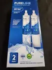 2 Pureline Refrigerator Water Filter PL-600 for Whirlpool/Kenmore 4396508 469010