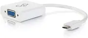C2G/Cables to Go 29472 USB 3.1 USB-C to VGA Video Adapter, White