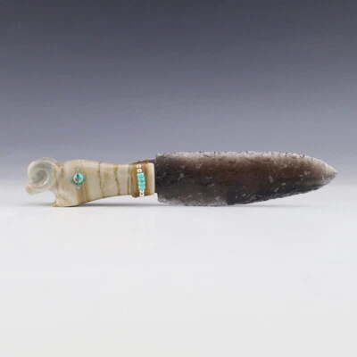 NATIVE AMERICAN ZUNI PICASSO MARBLE RAM FETISH BY TODD WESTIKA