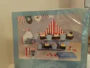 NEW GINGER RAY PARTY CITY CENTERPIECE BOAT SHIP CUPCAKE STAND W/ ANCHOR FLAG