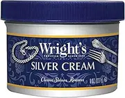 Wright's Silver Cleaner and Polish Cream - 8 Ounce - Ammonia Free - Gently Clean and Remove Tarnish Without Scratching