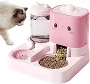 Cat Automatic Feeders | Food and Water Container - Cat Food Dispenser Large Capacity Feeder for Pets, Dogs, Puppies, Kittens, Rabbits