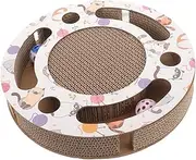 Ipetboom 1pc Cat Scratcher Bed Cat Scratch Plate Scratch Pad for Cats Christmas Cat Scratcher Cardboard Pets Toys Playdo Santa Toys Round Cat Scratcher Scratch Board Lip Gloss Pearlescent