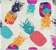 RHAIYAN Dish Drying Mat Compatible with Kitchen Drainer Retro Summer Pineapple 80s Style Art Microfiber Cushion Pad Dinnerware Specific