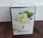 Crabtree and Evelyn Gardenia Candle and Candle Holder Gold Tone New RARE