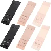 [FOMIYES] 6pcs Extenders for Women Soft Adjustable Elastic Band with Hooks Comfortable Snap Extenders for Bodysuits and Skin Tones