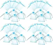 KITANDOVE 100pcs Organza Drawstring present Bags for Shower Elegant Party Favor Pouches for Candies Jewelry and Treats Storage