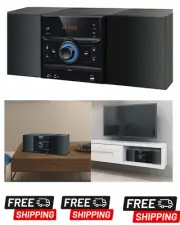 Home Stereo Mini Hi Fi System Bluetooth CD Player USB DVD Compact Audio Sound