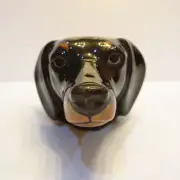 Dog5 Head Figurine Vase Pot Ceramic Mini Plant Succulent Planter Flower Decor