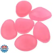QTTLLI 100Pcs Glow Pebbles Glow in The Dark Decorative Stones Rocks for Garde