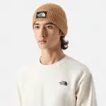 【THE NORTH FACE】北臉 帽子 毛帽 保暖 TNF LOGO BOX CUFFED BEANIE 卡其 NF0A3FJXI0J