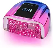 Professional Cordless UV LED Nail Lamp 96W Rechargeable Gel UV Light for Nail Dryer Wireless Portable Nail Lamp for Fingernails and Toenails (Gradient blue)