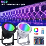 Underwater 10W 12V RGB LED Underwater Flood Light Aquarium Pool Lamps Fountain
