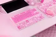 Razer Ornata V3 Tenkeyless US layout Hello Kitty and Friends Edition Pink color