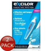 2 x Excilor Enhan Nail Fungus Pen