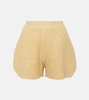 [Loro Piana] Loro Piana Silk-blend shorts AU 16 beige