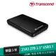 Transcend 創見 StoreJet 25A3 2TB 2.5吋 USB3.1 行動硬碟-經典黑【JT3C】