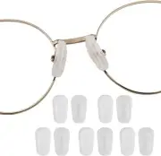 Eyeglass Nose Pad Covers, Slip-on Silicone for M size, White